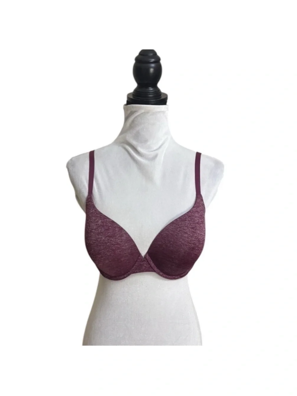 Victoria's Secret Burgundy Wine Padded Perfect Coverage underwire bra 34DD - Picture 4 of 13